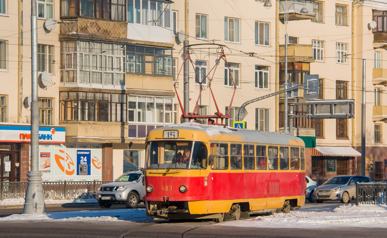 Екатеринбург, Tatra T3SU (двухдверная) № 483