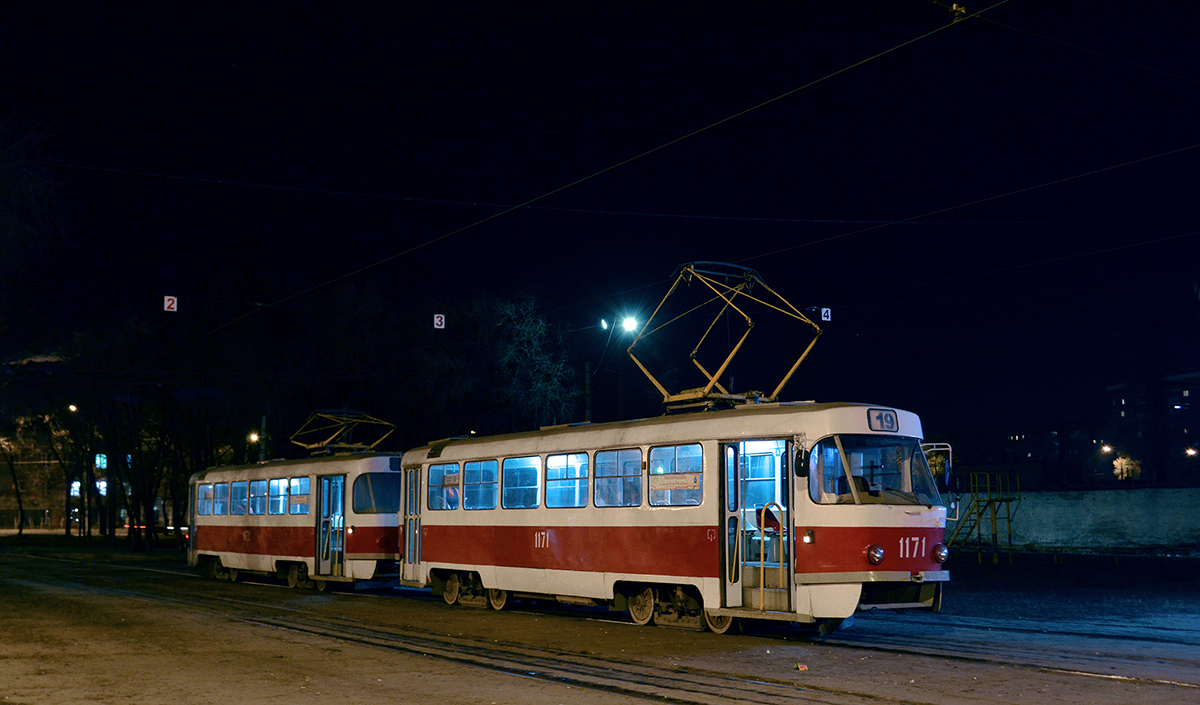 Самара, Tatra T3SU (двухдверная) № 1171; Самара — Конечные станции и кольца (трамвай)