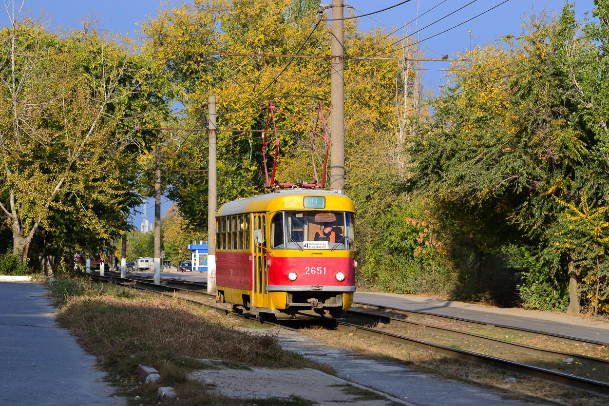 Волгоград, Tatra T3SU (двухдверная) № 2651