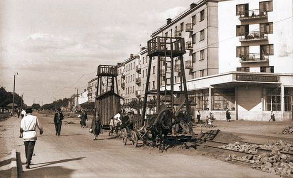 Иваново — Строительство трамвая (1934)