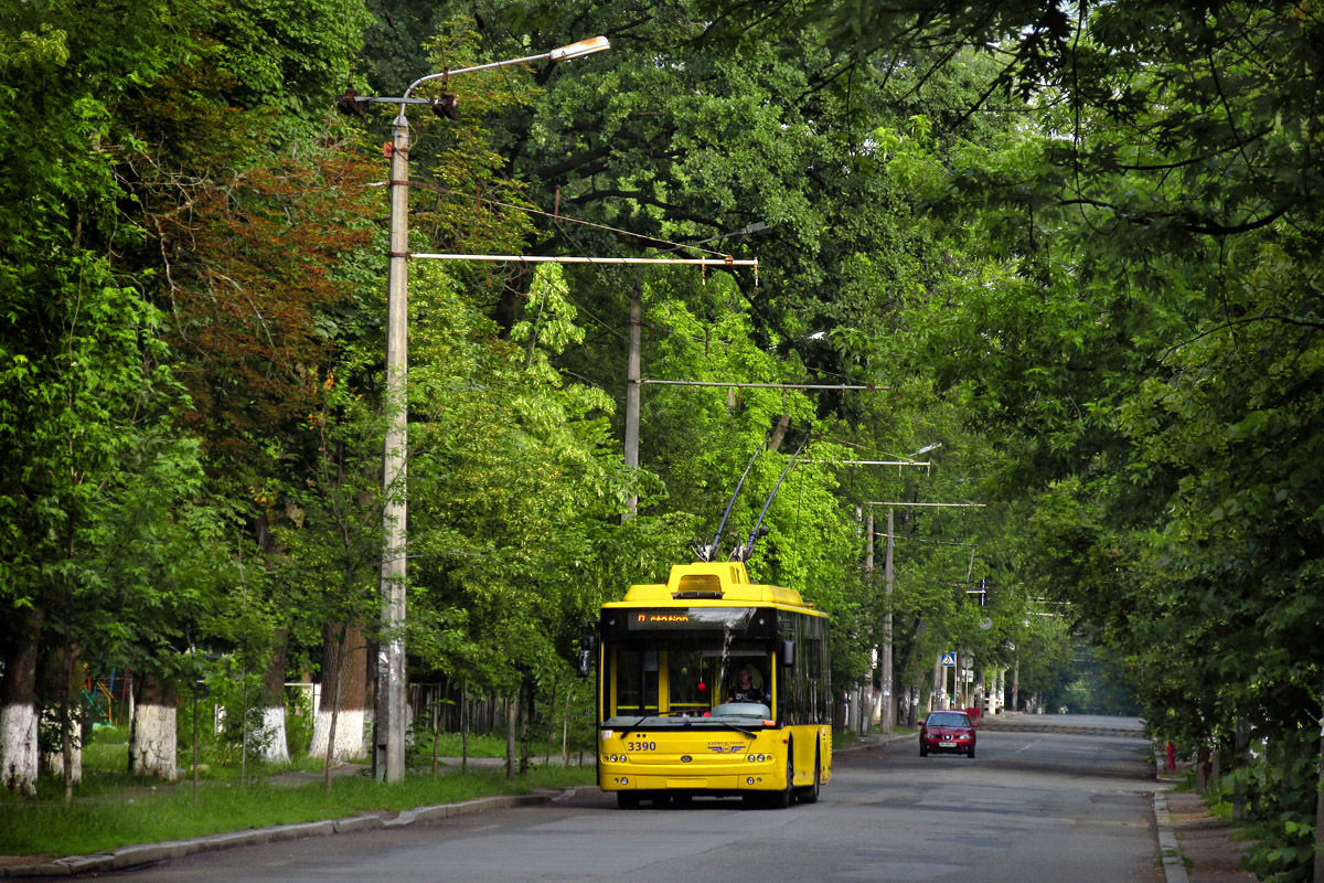 Київ, Богдан Т70110 № 3390; Київ — Тролейбусні лінії: Солом'янка, Відрадний