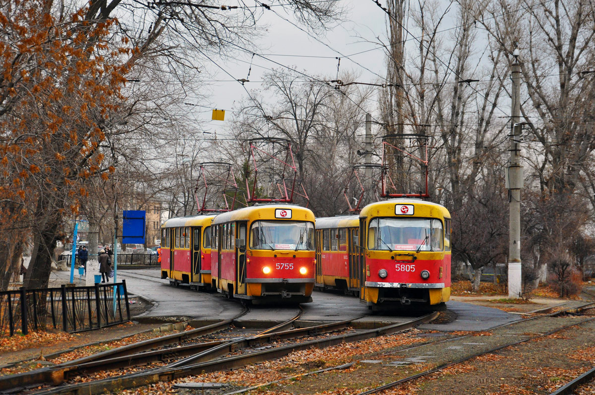 Волгоград, Tatra T3SU № 5755; Волгоград, Tatra T3SU № 5756; Волгоград, Tatra T3SU № 5805; Волгоград, Tatra T3SU № 5806