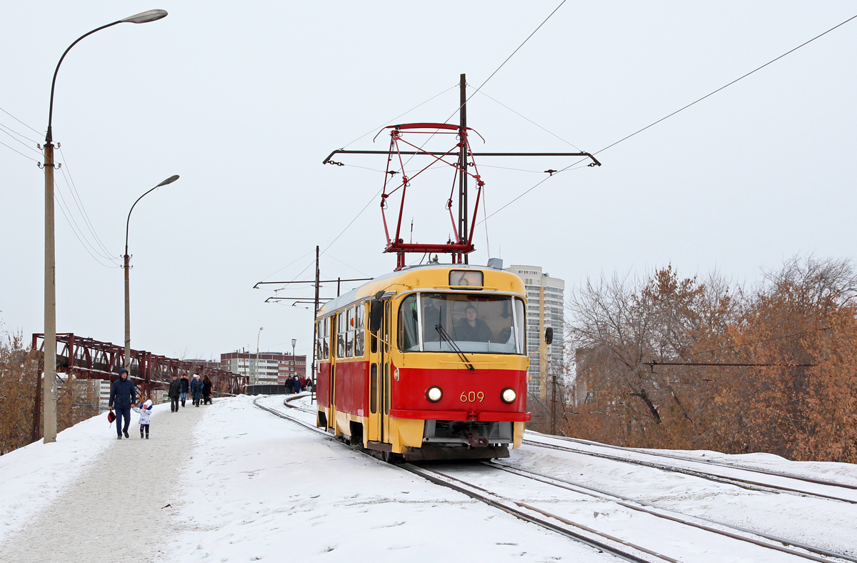 Екатеринбург, Tatra T3SU (двухдверная) № 609