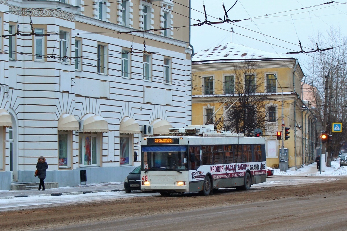 特维尔, Trolza-5275.05 “Optima” # 49; 特维尔 — Trolleybus lines: Central district