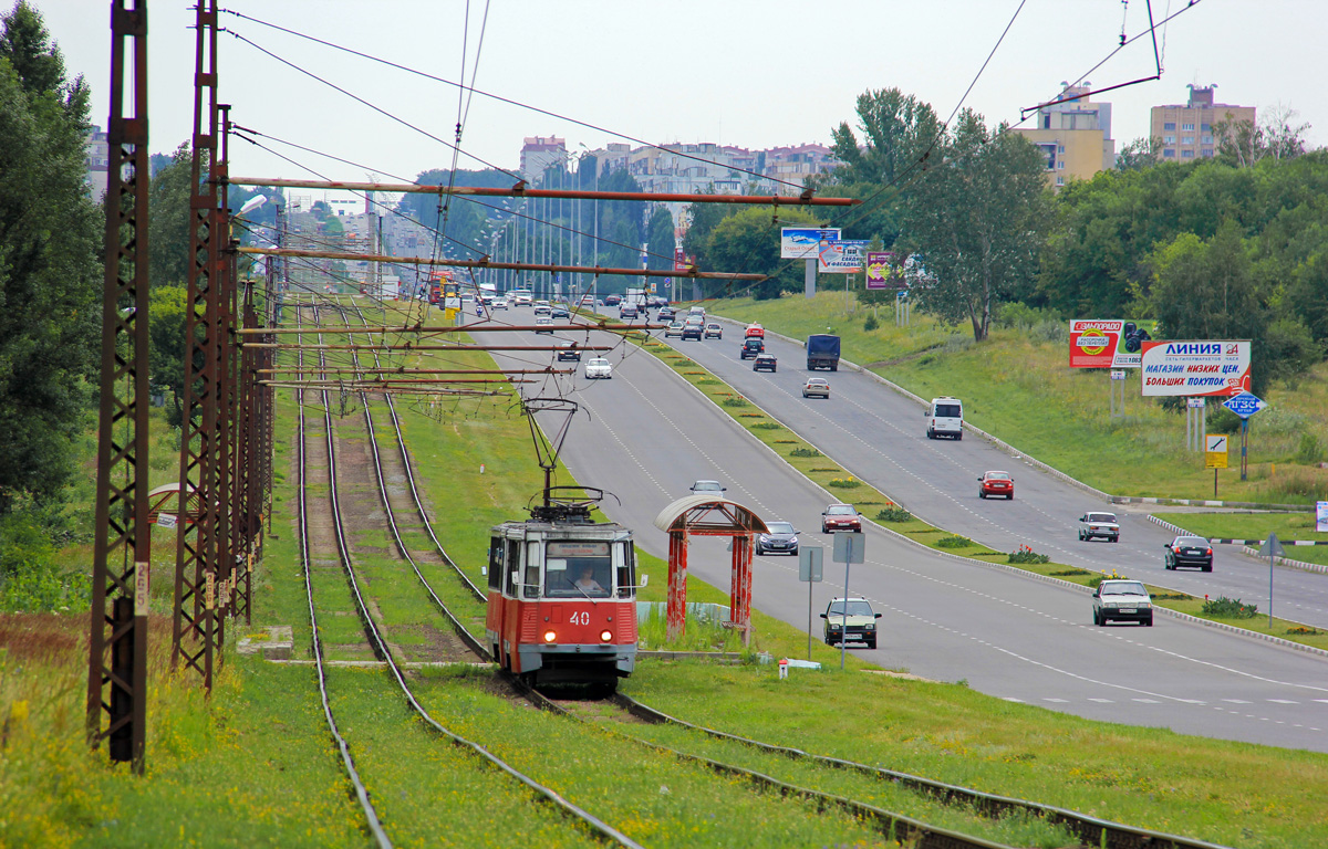 Старый Оскол, 71-605 (КТМ-5М3) № 40; Старый Оскол — Остановочные пункты Старый Оскол, 71-605 (КТМ-5М3) № 40; Старый Оскол — Остановочные пункты