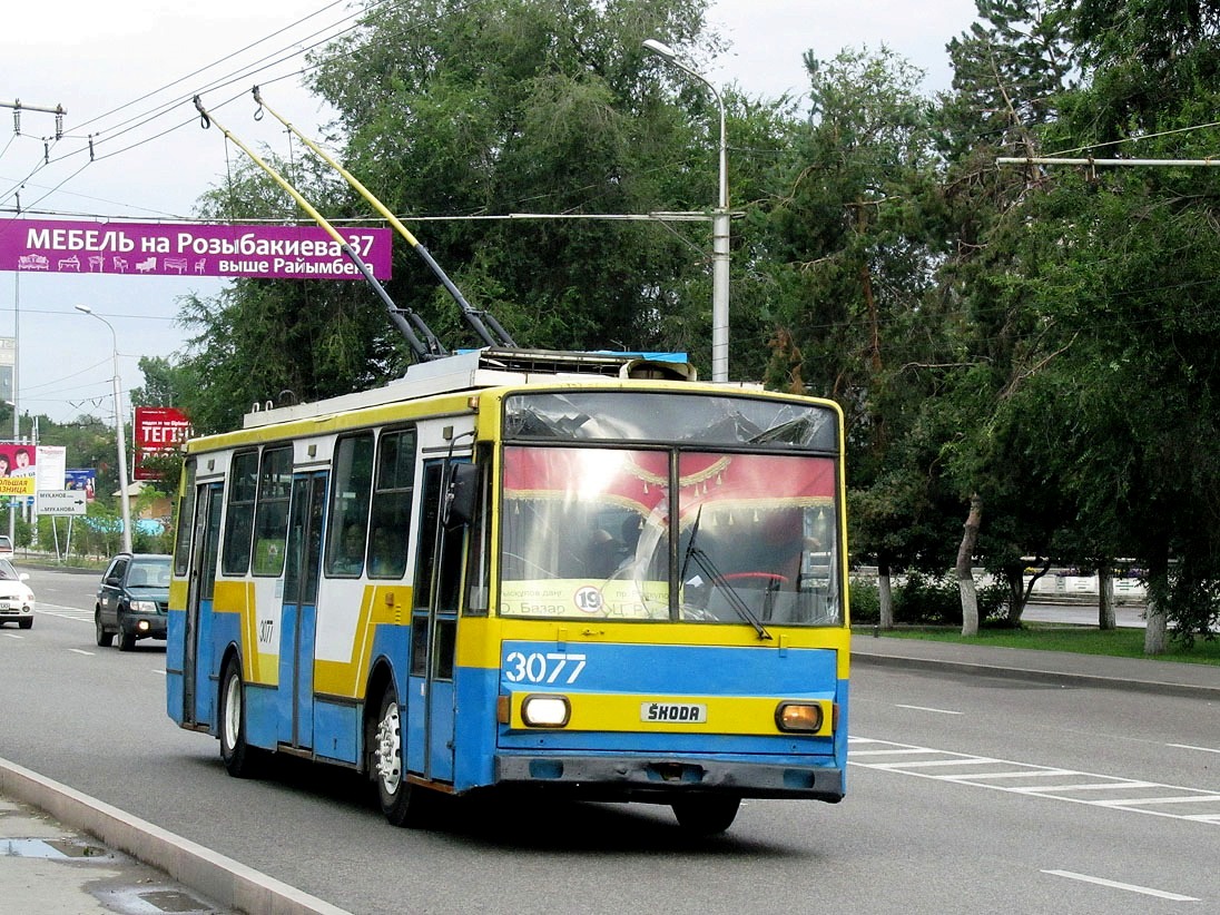 Almaty, Škoda 14Tr13/6M № 3077