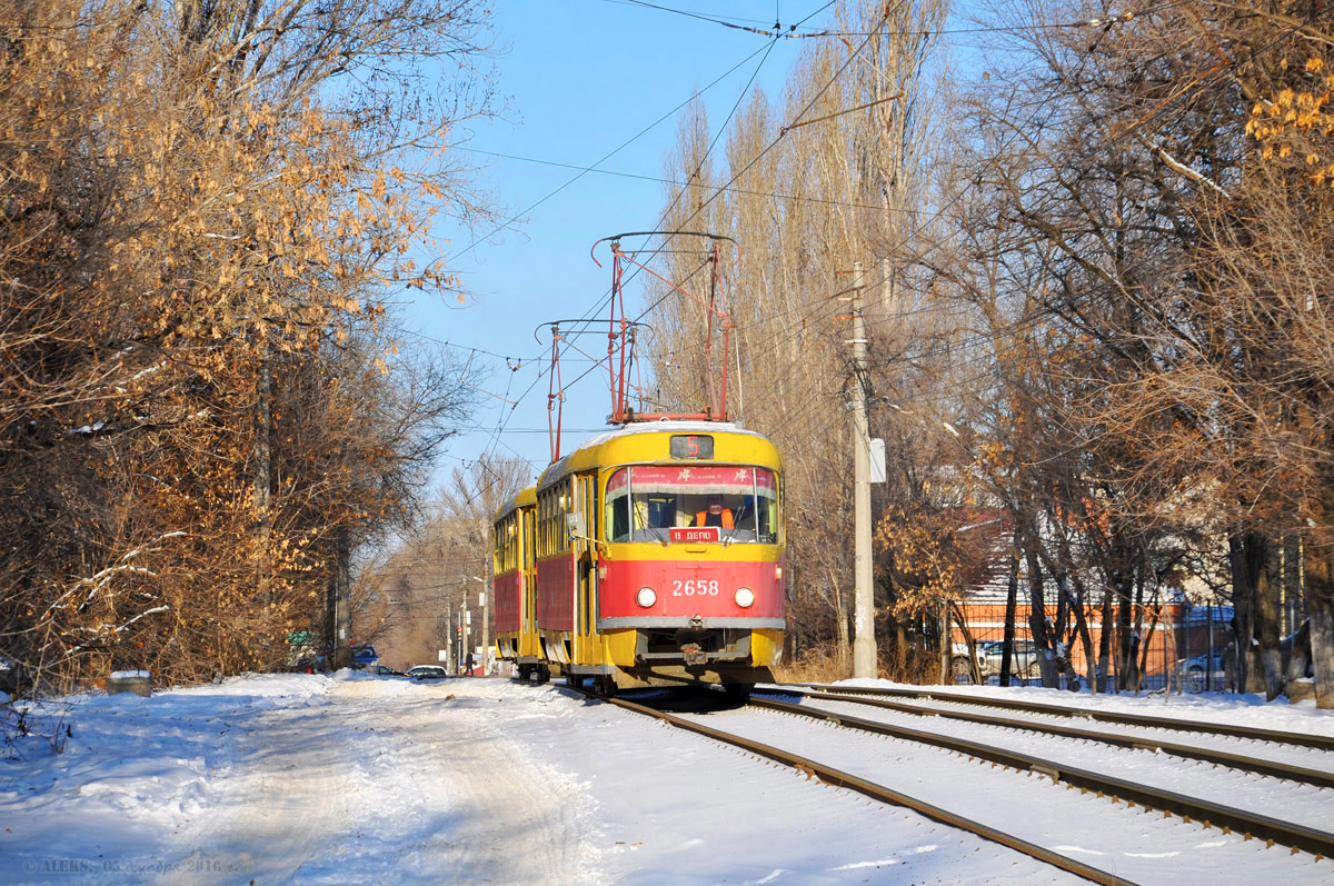 Волгоград, Tatra T3SU (двухдверная) № 2658