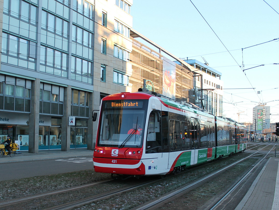 Хемниц, Vossloh Citylink № 431; Хемниц — Трамвайно-железнодорожная система «Хемницер Модель»