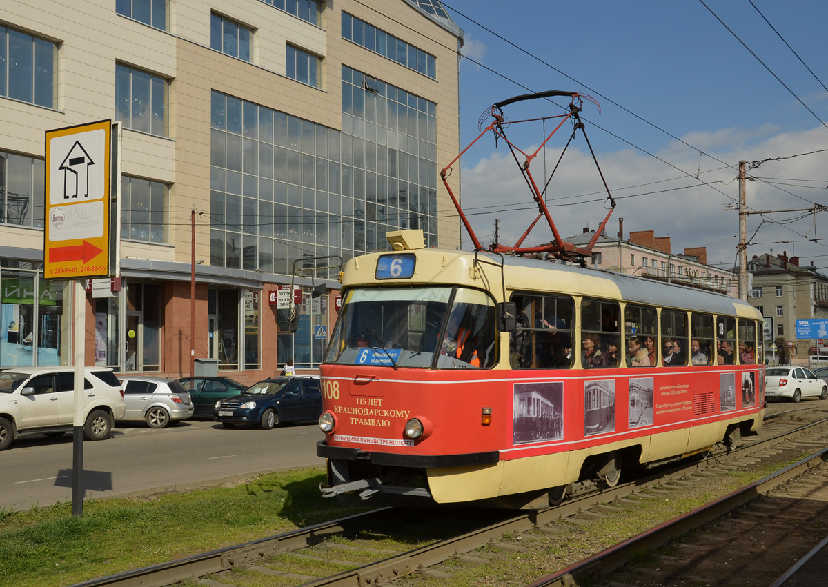Краснодар, Tatra T3SU № 108
