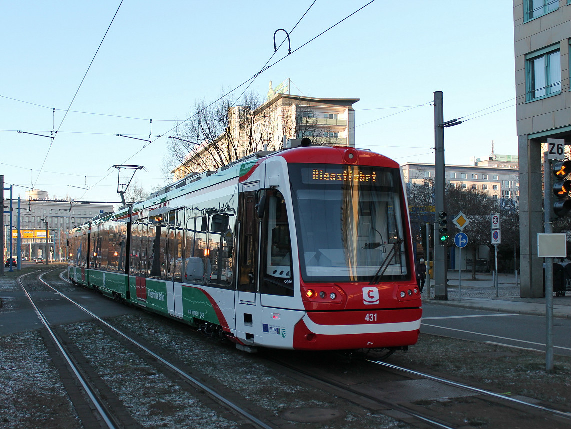 Chemnitz, Vossloh Citylink Br. 431; Chemnitz — Tram-railway system "Chemnitzer Modell" • Straßenbahn-Eisenbahnkonzept "Chemnitzer Modell"