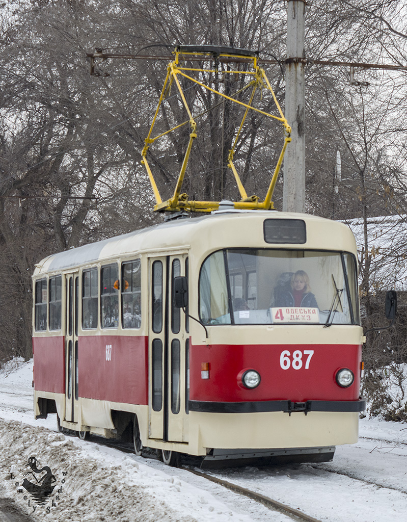 Каменское, Tatra T3SU № 687