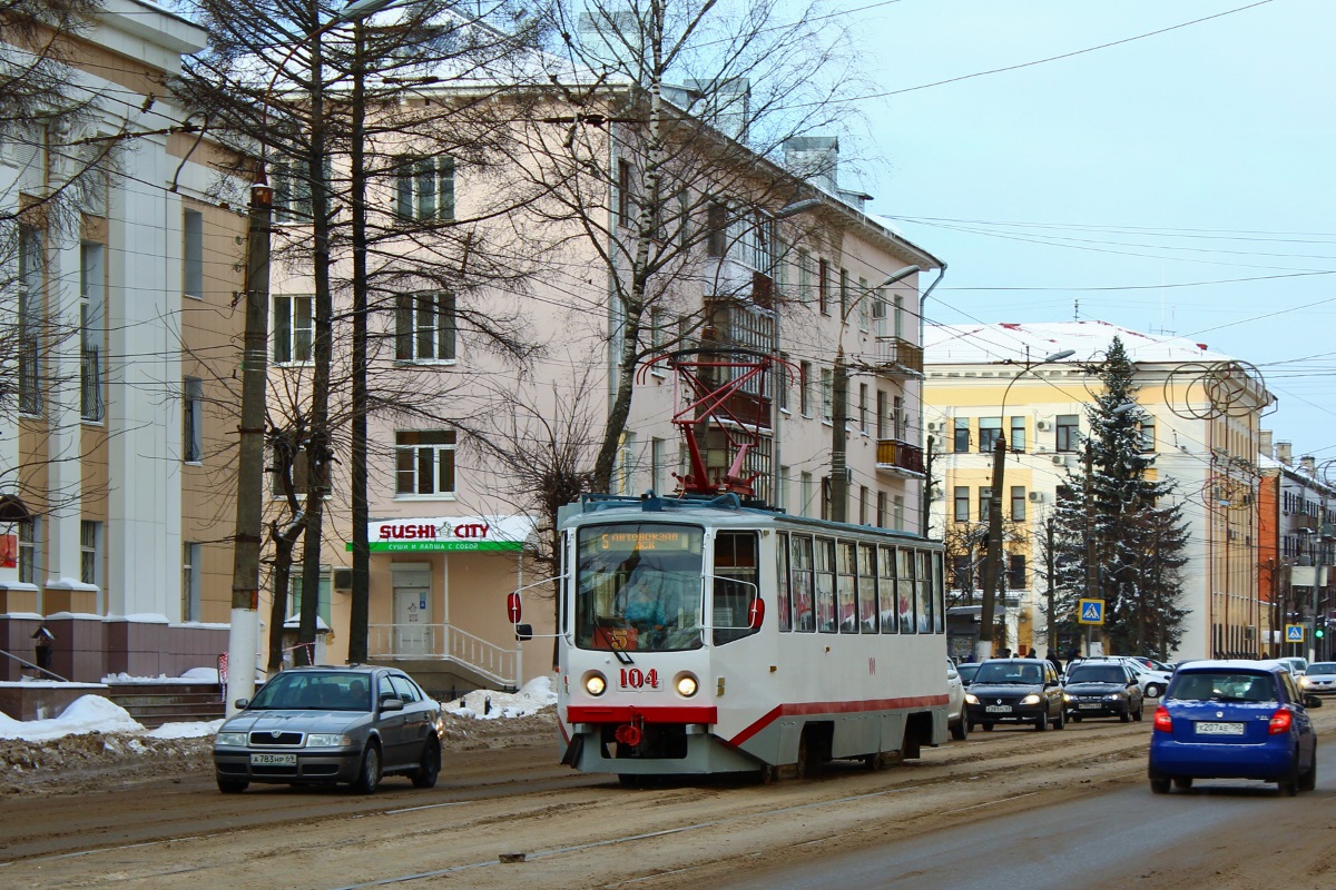 Тверь, 71-608КМ № 104; Тверь — Трамвайные линии: Заволжский район
