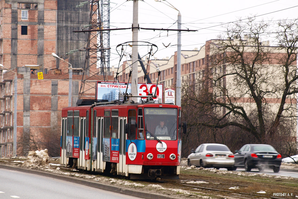 Львов, Tatra KT4D № 1178