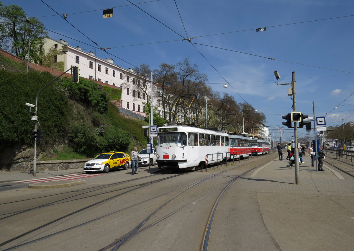 Брно, Tatra T3M № 1555; Брно, Tatra T3M № 1582
