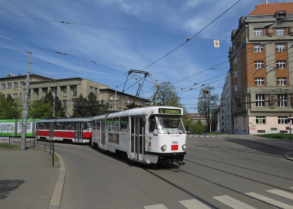 Брно, Tatra T3M № 1555; Брно, Tatra T3M № 1582