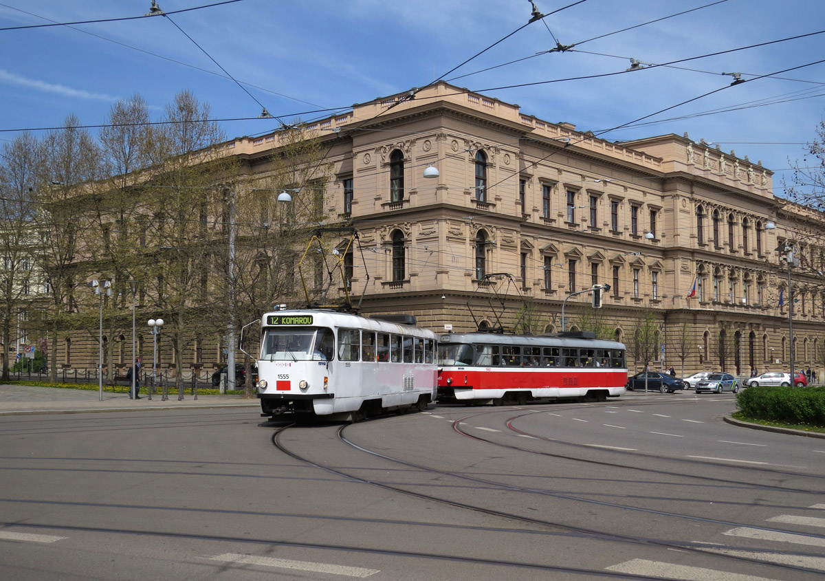 Брно, Tatra T3M № 1555; Брно, Tatra T3M № 1582