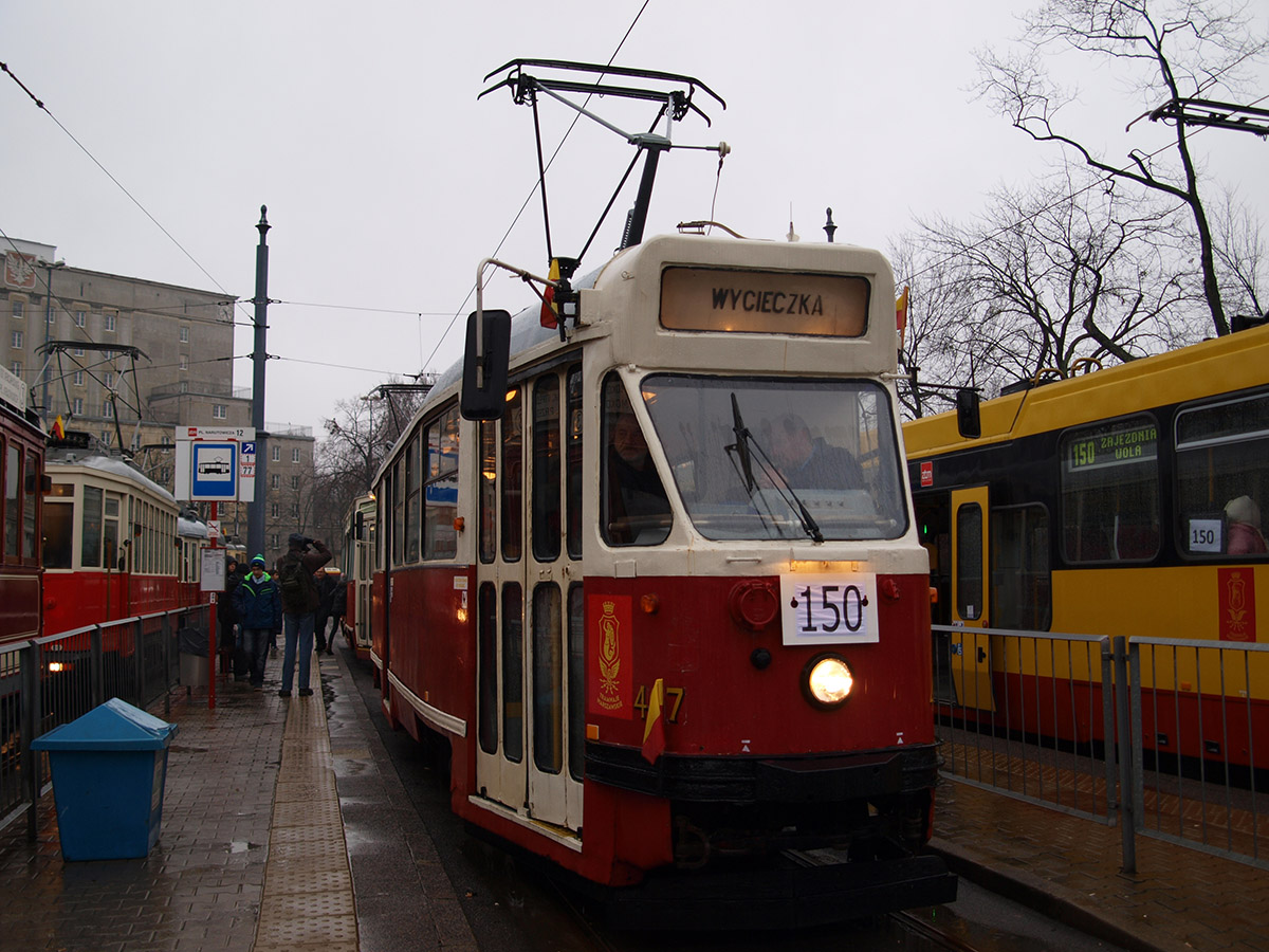 Warsaw, Konstal 13N № 407; Warsaw — 150 years of horse trams — 11.12.2016