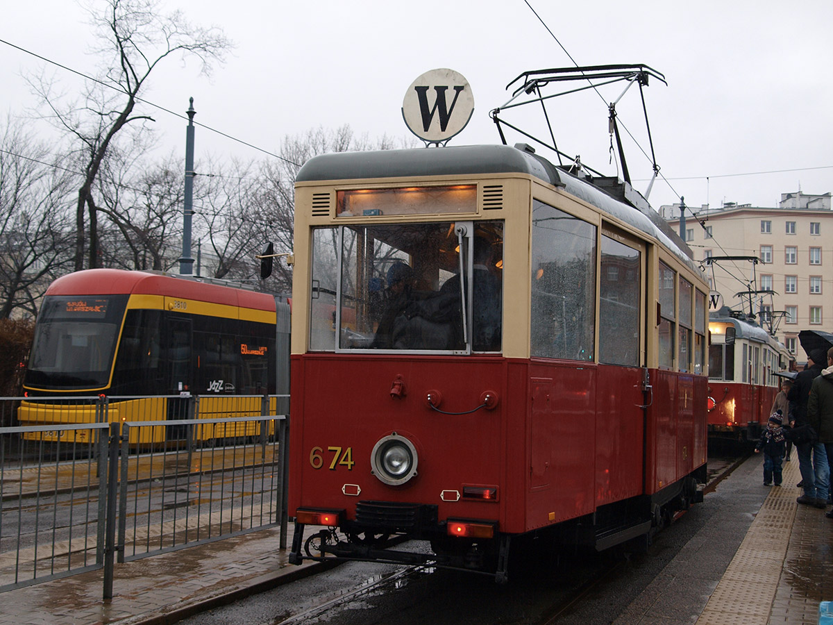 Варшава, Konstal N № 674; Варшава — 150 лет конке — 11.12.2016