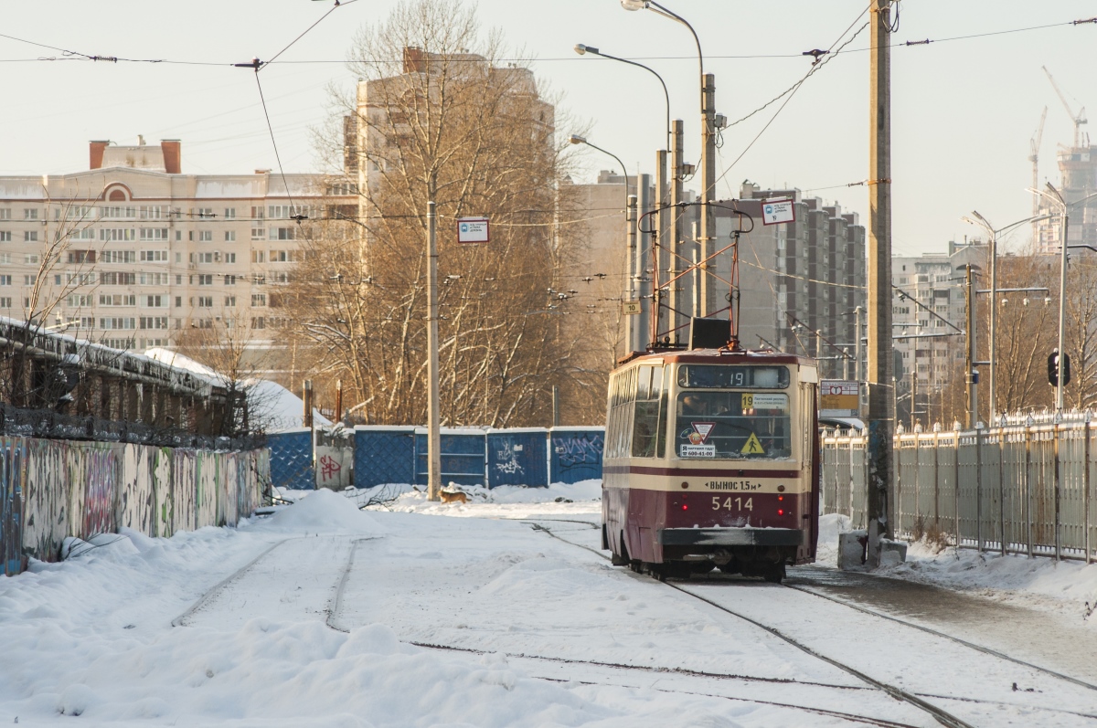 Санкт-Петербург, ЛМ-68М № 5414; Санкт-Петербург — Конечные станции и разворотные кольца