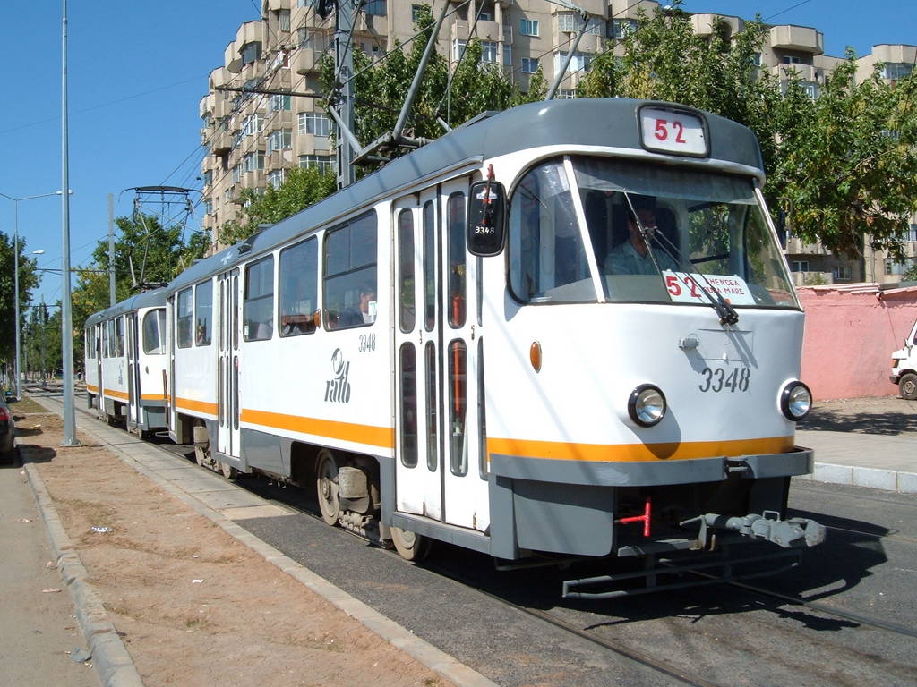 Бухарест - Илфов, Tatra T4R № 3348; Бухарест - Илфов, Tatra T4R № 3330