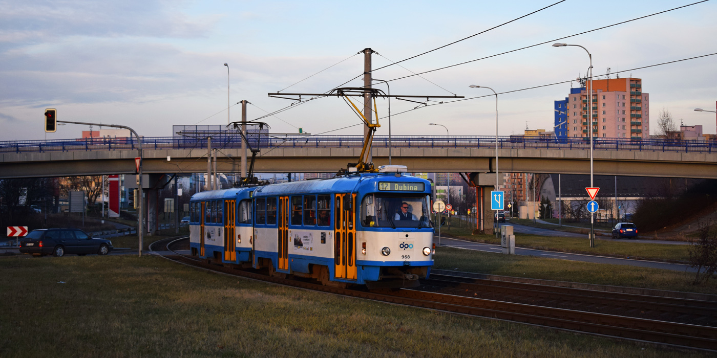 Острава, Tatra T3R.E № 968
