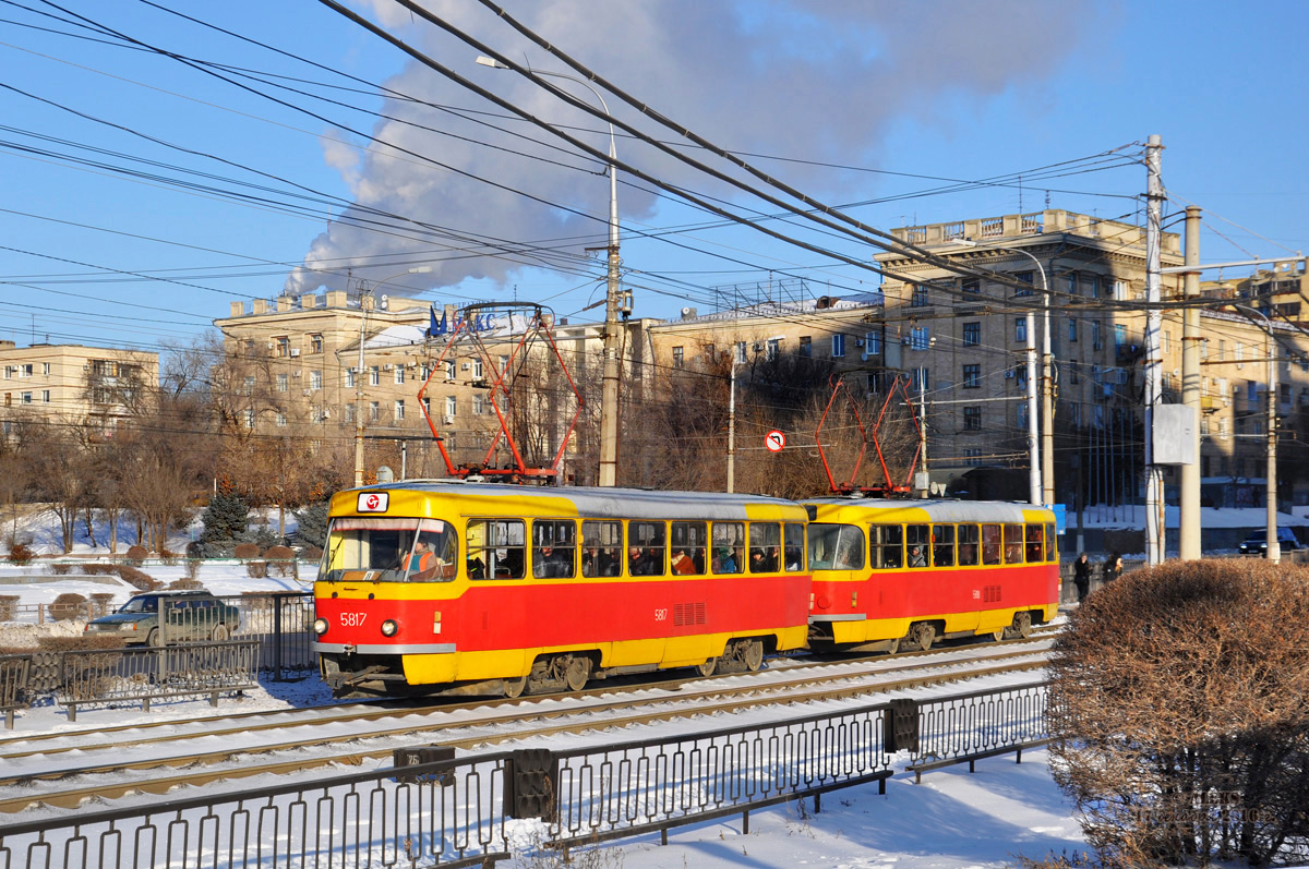Волгоград, Tatra T3SU № 5817; Волгоград, Tatra T3SU № 5818