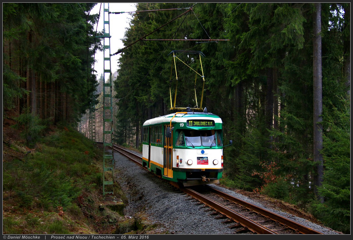 Либерец ― Яблонец-над-Нисой, Tatra T2R № 19 Либерец ― Яблонец-над-Нисой, Tatra T2R № 19