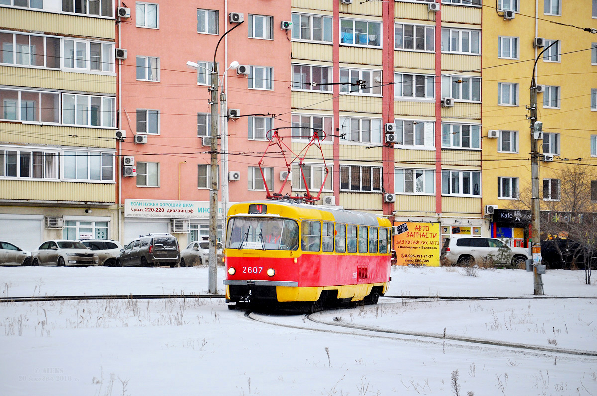Волгоград, Tatra T3SU (двухдверная) № 2607