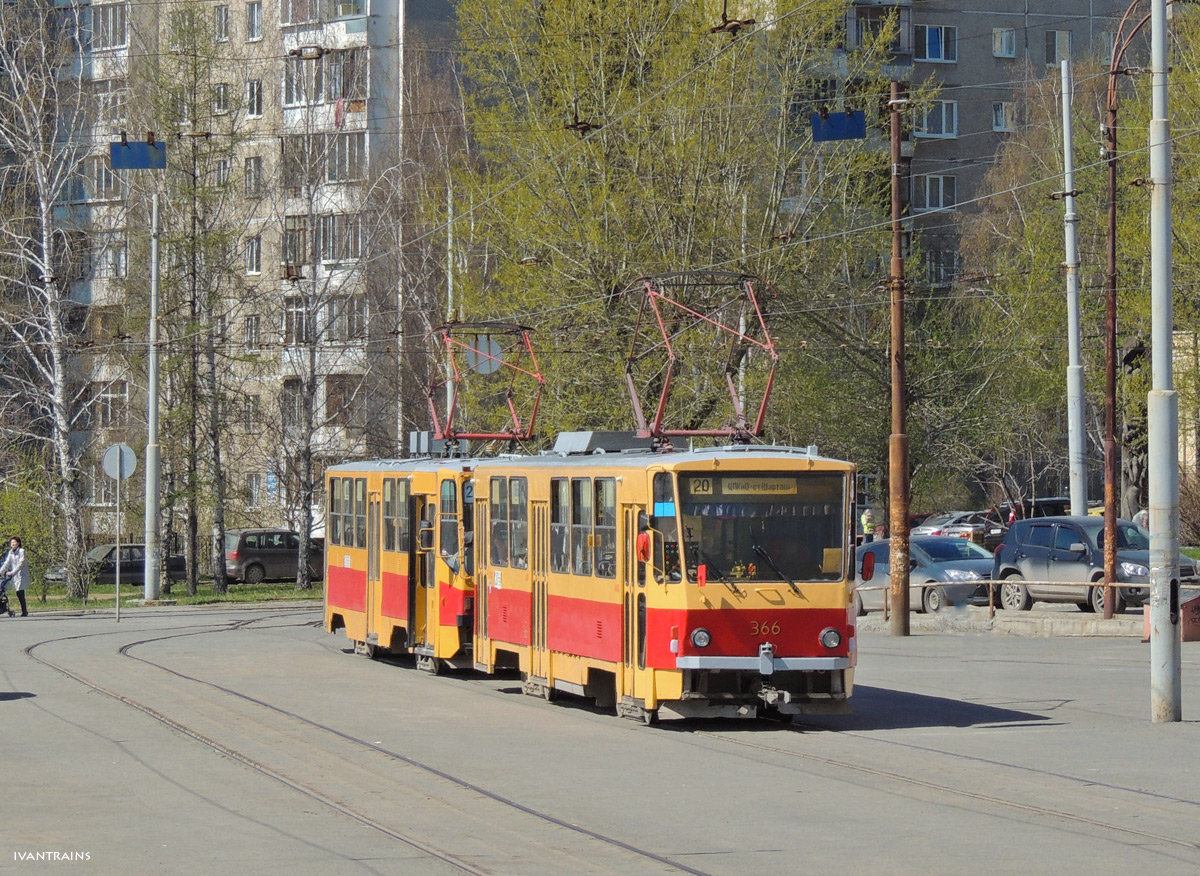 Екатеринбург, Tatra T6B5SU № 366