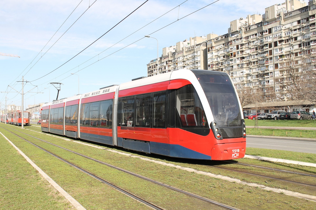 Белград, CAF Urbos 3 № 81519 (1519)