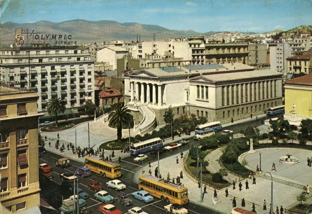 Афины — Троллейбусы – старые фотографии