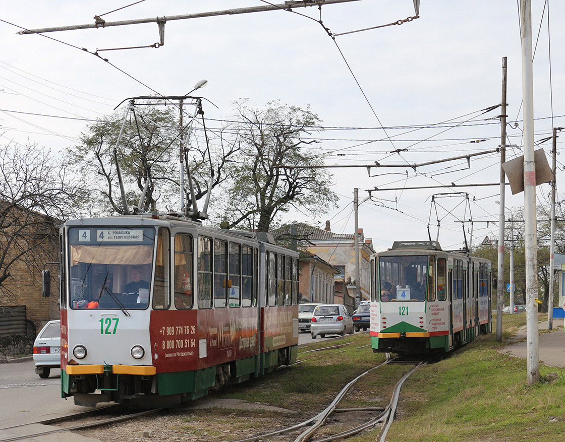 Пятигорск, Tatra KT4SU № 121; Пятигорск, Tatra KT4SU № 127