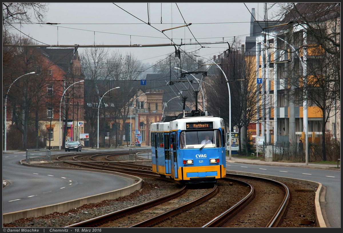 Chemnitz, Tatra T3DM nr. 521 Chemnitz, Tatra T3DM nr. 521