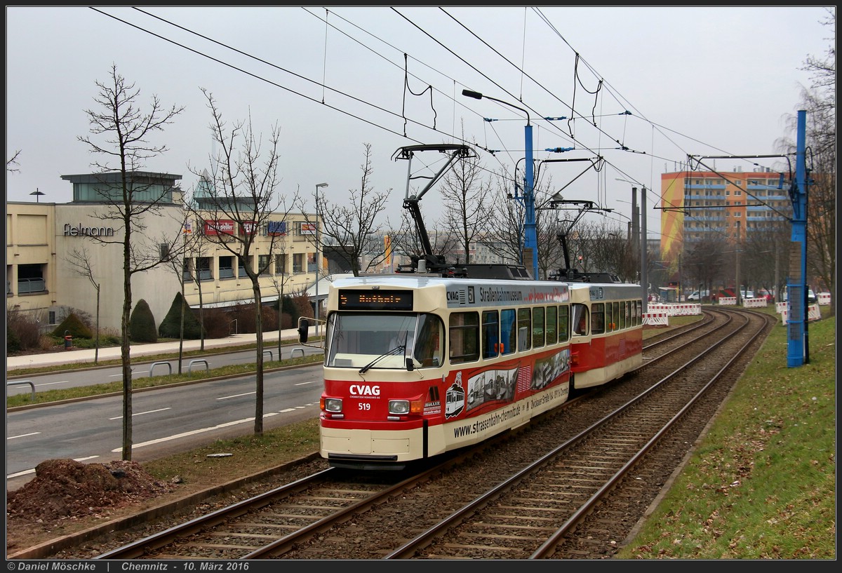 Хемниц, Tatra T3DM № 519