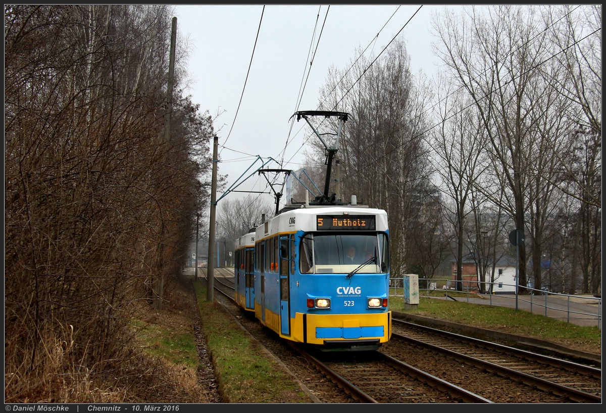 Хемниц, Tatra T3DM № 523