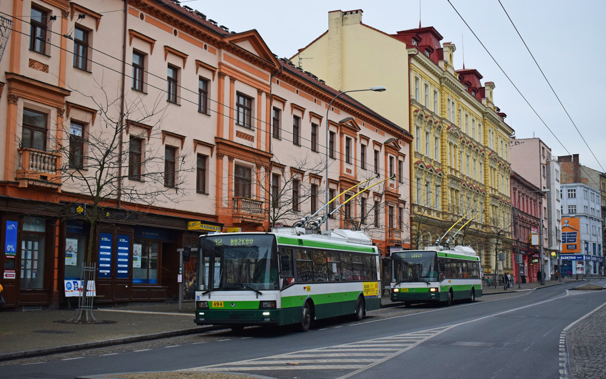 Пльзень, Škoda 21TrACI № 494; Пльзень, Škoda 21TrACI № 487
