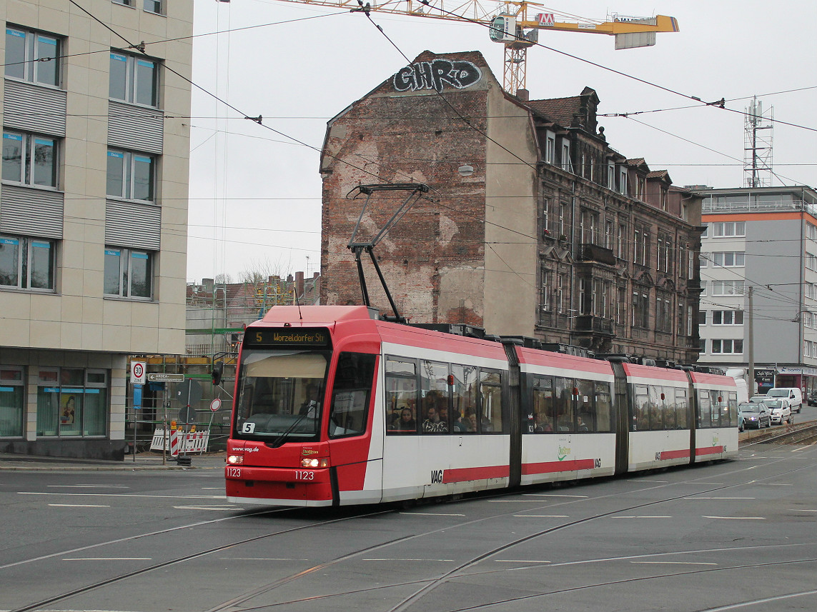 Нюрнберг, Adtranz GT8N2 № 1123