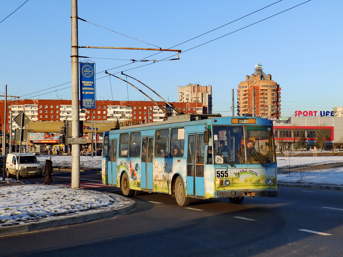 Львов, Škoda 14Tr89/6 № 555