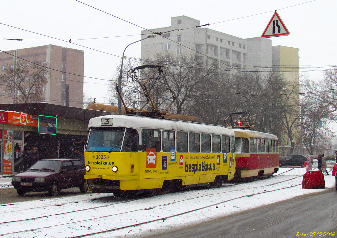 Харьков, Tatra T3SU № 3025