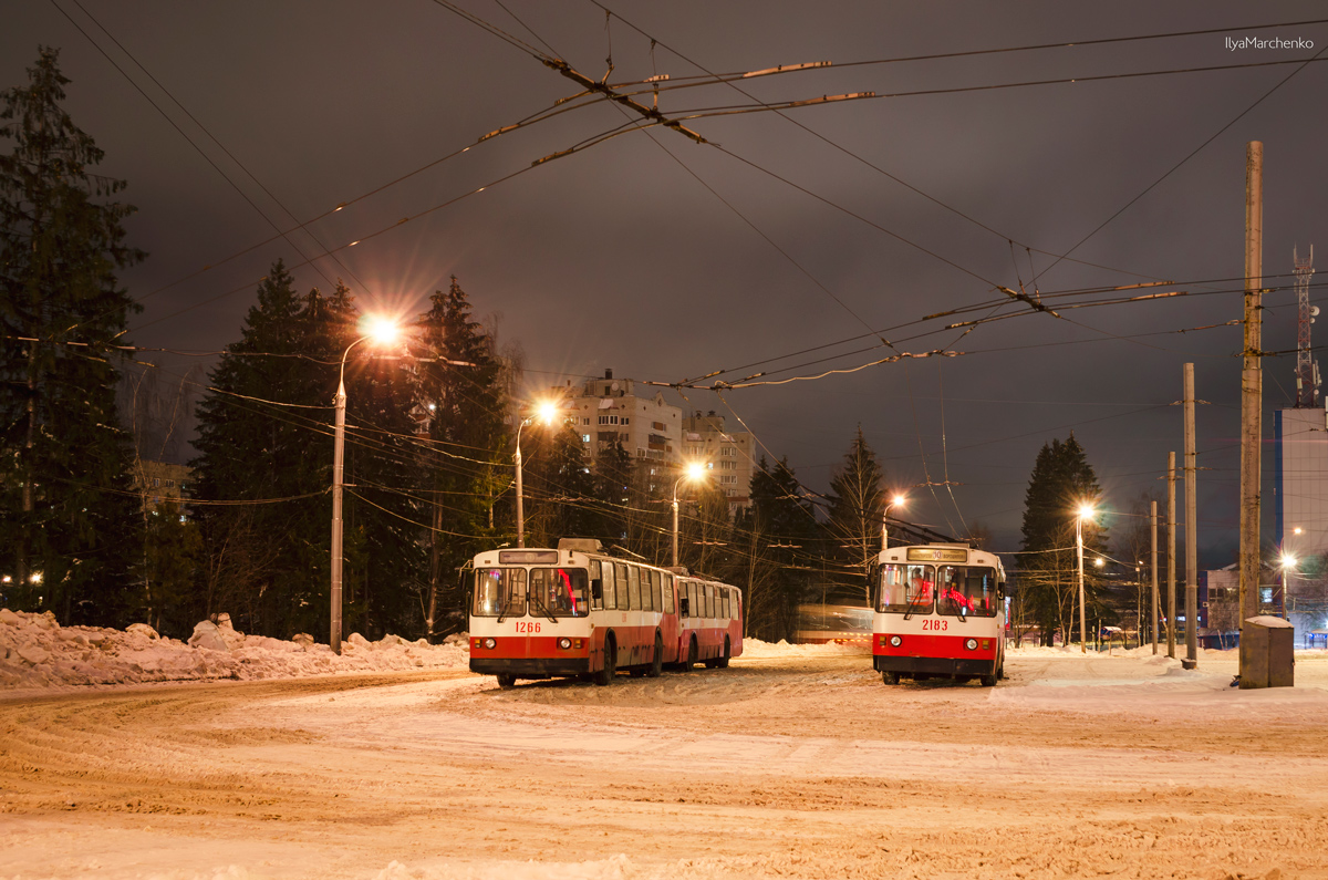 Ижевск, ЗиУ-682В-012 [В0А] № 2183; Ижевск, ЗиУ-682В [В00] № 1266; Ижевск — Конечные станции и разворотные кольца