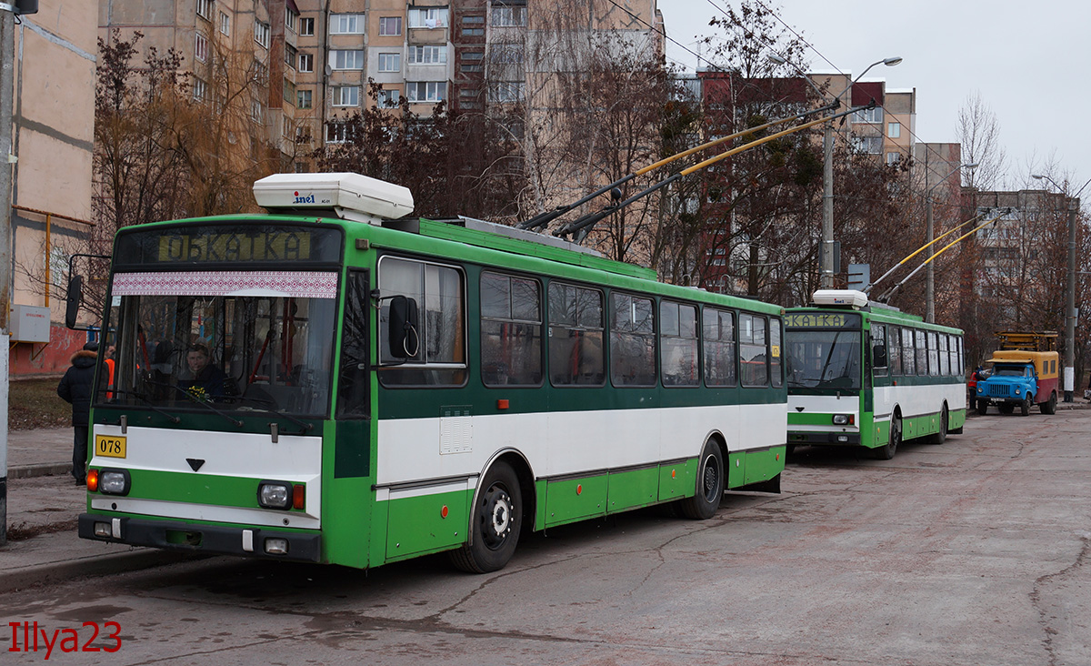 Zhytomyr, Škoda 14TrM č. 078; Zhytomyr — Construction of the line in the neighborhood Khmilnyky