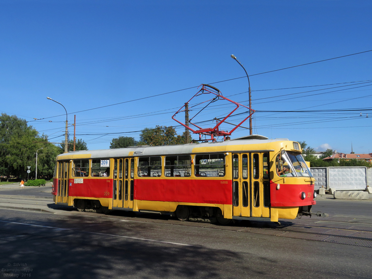 Екатеринбург, Tatra T3SU № 209