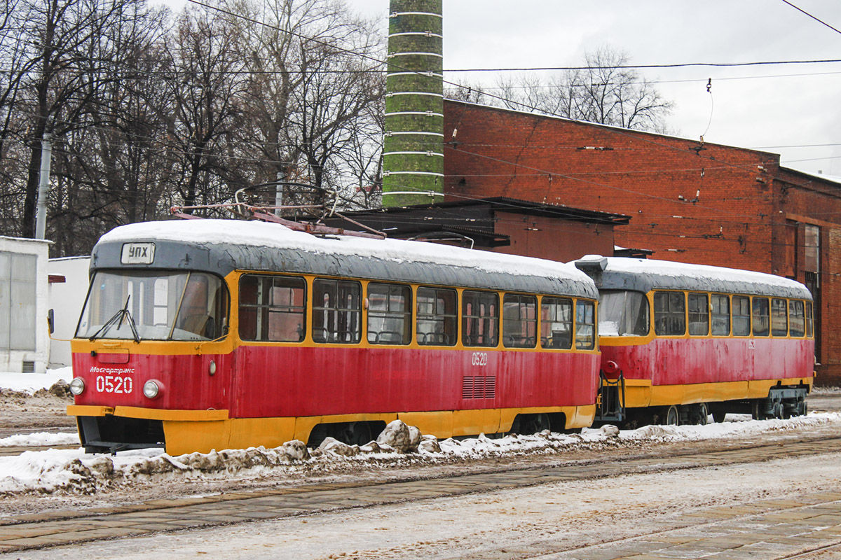 Москва, Tatra T3SU № 0520