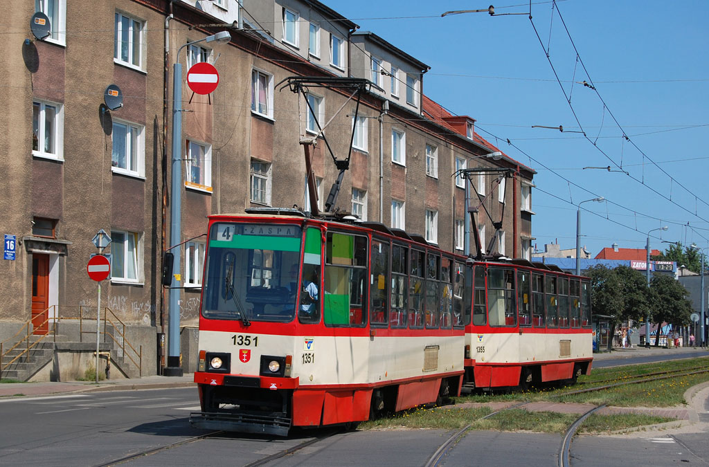 Гданьск, Konstal 105Na № 1351; Гданьск, Konstal 105Na № 1355