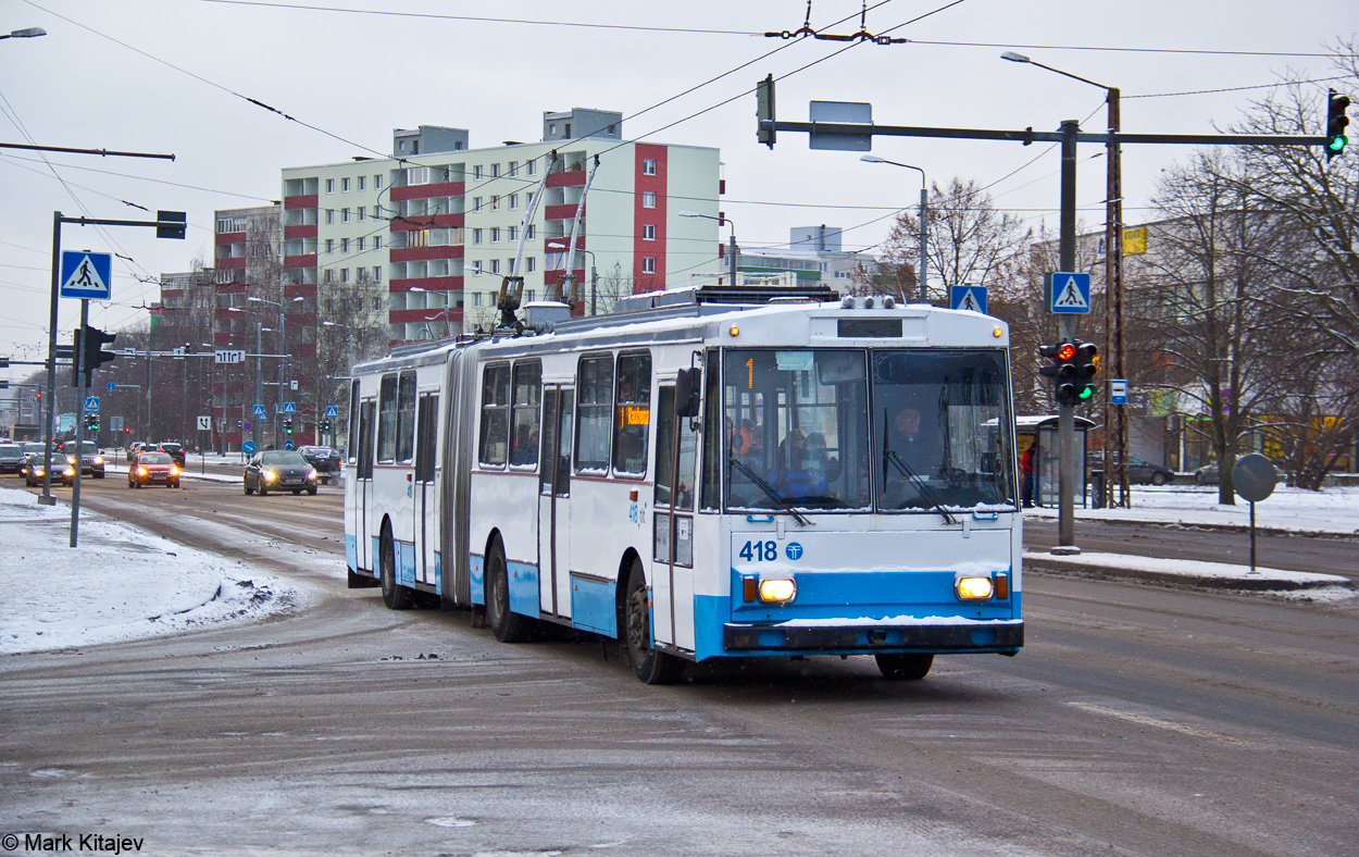 Таллин, Škoda 15Tr02/6 № 418