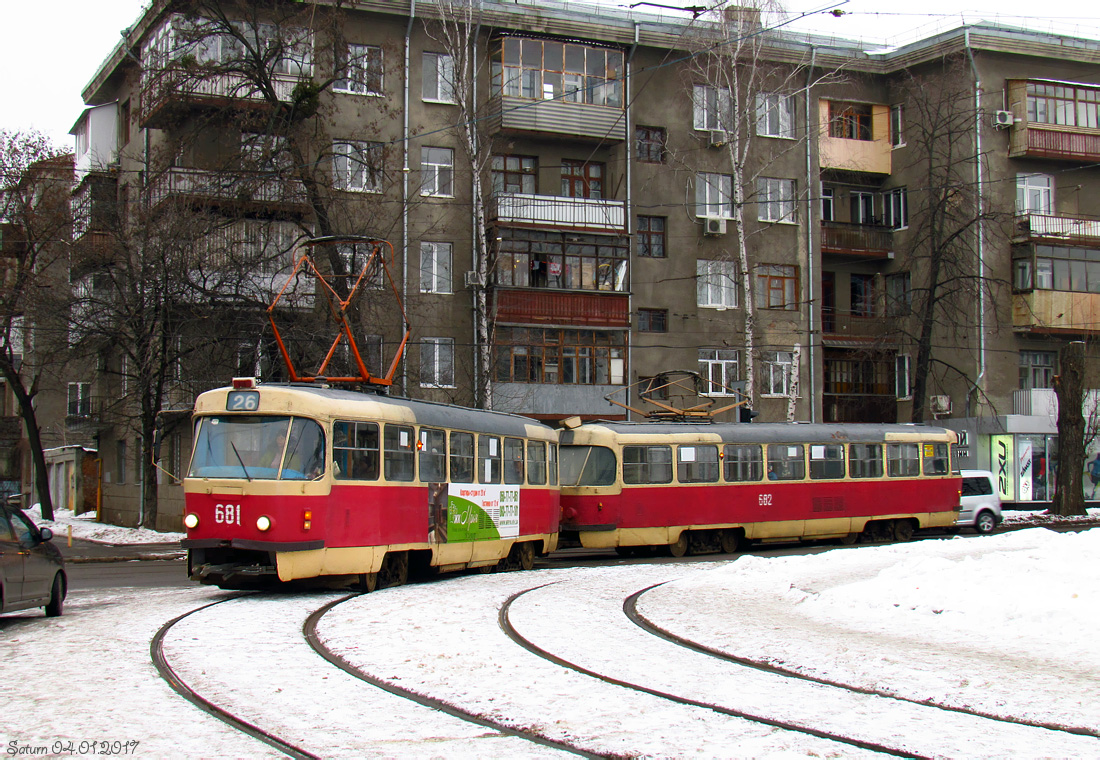Harkov, Tatra T3SU — 681