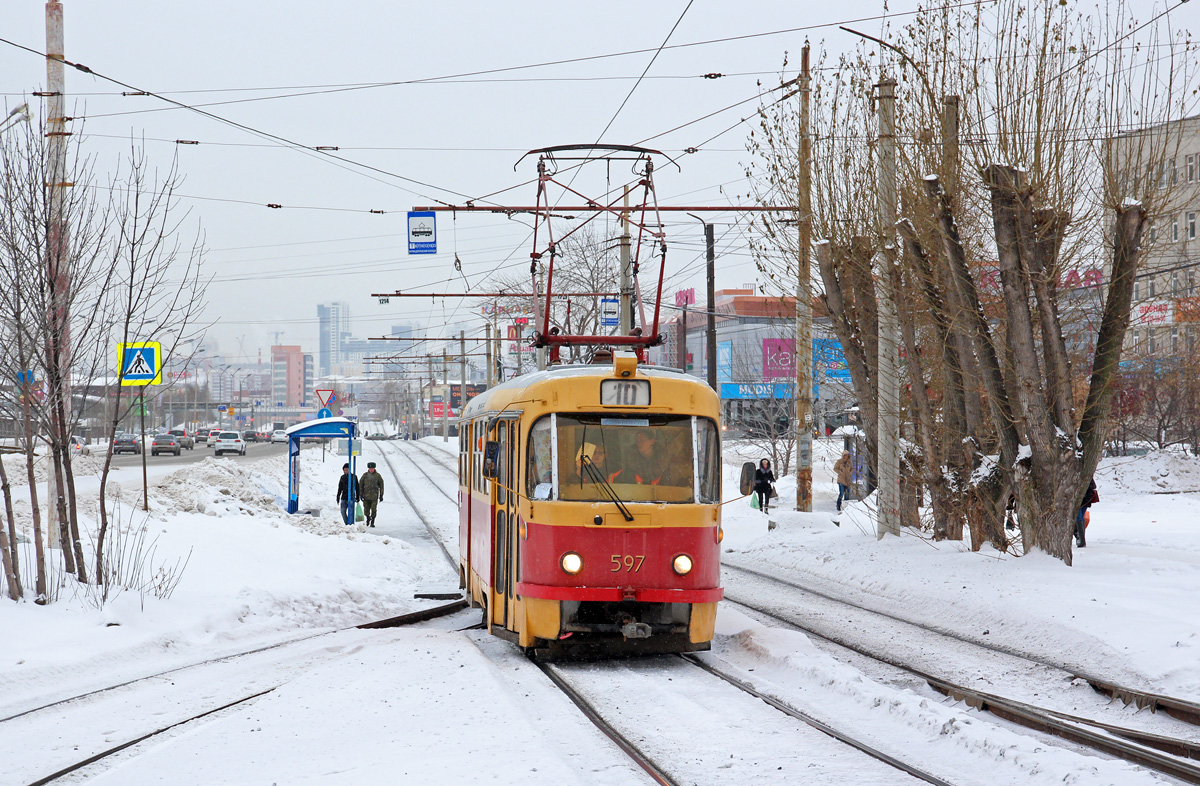 Екатеринбург, Tatra T3SU № 597