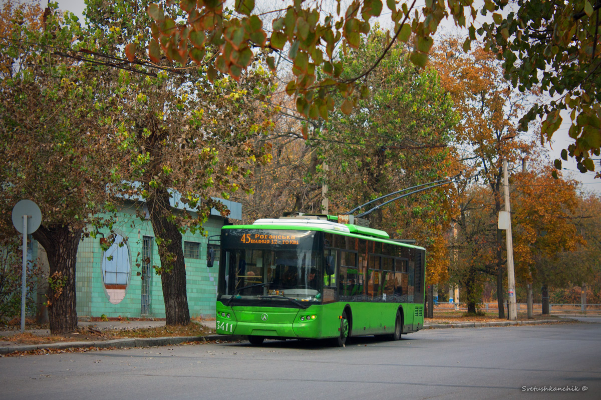 Харьков, ЛАЗ E183A1 № 3411