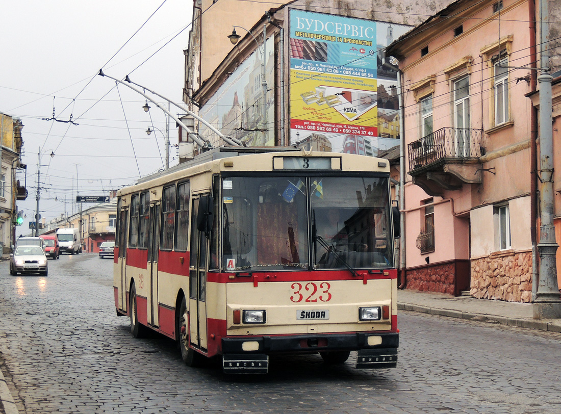 Черновцы, Škoda 14Tr89/6 № 323