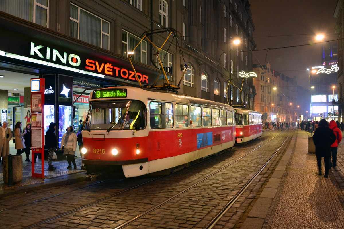 Прага, Tatra T3R.P № 8216